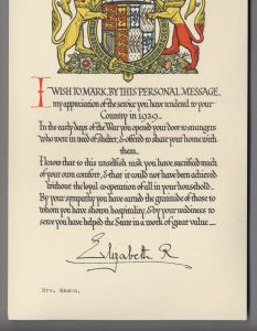 Certificate of thanks