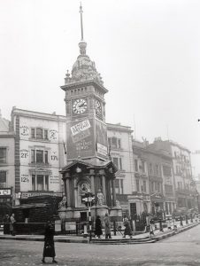 The Clock Tower in North Street during the Second World War